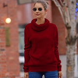 New Sweater Women's Horse Hair Solid Color Long-Sleeved Collar Knitwear Shirt In Autumn And Winter 2025