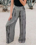2025 New Wish Hot Fashion Tight High-Waist Pocket Wide Leg Trousers Casual Pants