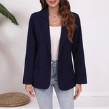 New Wish Spring And Autumn Fashion Splicing Collar Repair Cardigan Temperament Blazer