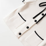 ZARZ Homemade New Women's Dress Oceanic Colling-Neck Short-Sleeved Knitted Shirt 5536192 HZ0107