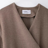 ZARZ Homemade New Women's Classic Fashion With Belt Soft Coat 1255837 HZ0107