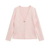 ZARZ Homemade New Women's Oceaned Smozy Casual Simple Knitted Coat 4192005 HZ0107