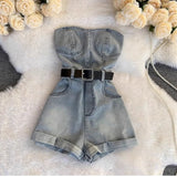 Brassing Fit Panty Women's New High-Rise Thin Leg Shorts Small Casual Jumpsuit Hottie Trousers