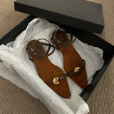 Low-Heeled Sandals Women Wear A New Korean Version Of The French Style Soft Dress Black Roman Shoes In The Summer HZ0107