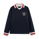 ZARZ Homemade New Women's Embroidery POLO Shirt 1131338 Text Embroidery Pants HZ0107