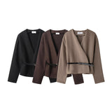 ZARZ Homemade New Women's Oceanic Hygid With Belt Soft Coat 1255837 HZ0107