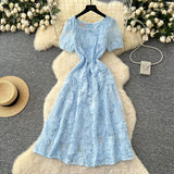 2025 Early Spring New French High-End Feel One-Sape-Style T-Shirt With Belt-Print Dress Women's Light Luxury Elegant Long Dress