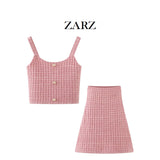 ZARZ Homemade New Women's Fashion Fashion Fashion Stunny Fashion Stunned Knitted Dress HZ0107