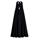 ZARZ Homemade New Women's Clothing Bow Ornament Hanging Neck Flute Dress 8039116 HZ0107