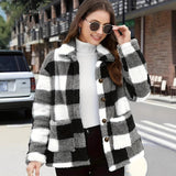 Exploding Women's Plush Coat With Long-Sleeved Winter Fashion Casual Coat Size