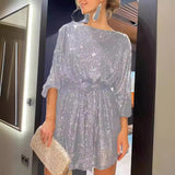 2025 Festival Party Shiny Crystal Beads Dress Dress Dress Burst