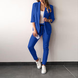 2025 New Fashion Casual Suit Suit Women's Two-Piece Set HZ0107