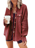 Autumn 2025 New Coat Fashion Casual Collar Pocket Splicing Irregular Shirt Jacket Woman
