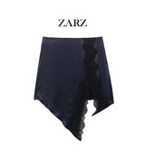ZARZ Homemade New Women's Classic Fashion Fashion Lace Spliced Floral Bud Skirts HZ0107