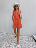 2025 Design Cotton Suit Vest Suit Women's Summer Leisure Sleeveless Vest Shorts Two-Set HZ0107
