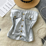 Holiday Style Unique Water Corrugated Sling Sling Coat High Waist Repair Look Hips