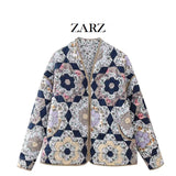 ZARZ Homemade New Women's Clothing Classic Fashion Wearing A Cotton Coat On Both Sides HZ0107
