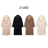 ZARZ Homemade New Women's Clothing Baidu Holds Tvelvet Super-Growing Coat 1255/700 HZ0107