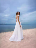 2025 New Lace Chiffon Dress Ball White Evening Dress Open Dress