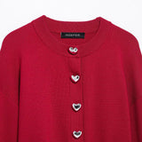 ZARZ Homemade New Women's Classic Heart-Shaped Button Knitted Coat 5536/032 HZ0107