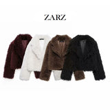 ZARZ Homemade New Women's Classic Fashion Environmentally Friendly Short Coat 57047748 HZ0107