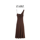 ZARZ Homemade New Women's Clothing Folded Neck-Peking Dress 3152274 HZ0107