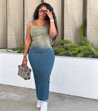 Women's New Sexy Hottie Gradually Erased Chest Open Fork Ass Elastic Denim Skirt HZ0107