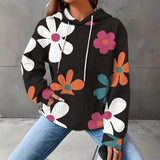 Autumn And Winter New Hoodie Small Square Digital Printing Casual Hoodie