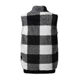 Women's Vest 2025 New Lattice Plush Shirt Vest Collar Sleeveless Women's Coat