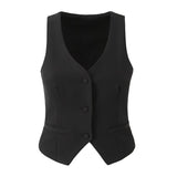 ZARZ Homemade New Women's Sleeveless Buttoned Suit HZ0107