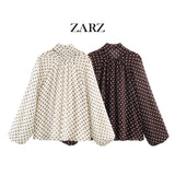 ZARZ Homemade New Women's Bow Trim With Short-Sleeved Knit Coat Knitted Miniskirt HZ0107