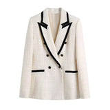 ZARZ Homemade New Women's Clothing Fashion White Collar Coat HZ0107