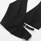 ZARZ Homemade New Women's Classic Open Design Hanging Neck Blouse 2926620 HZ0107