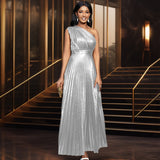 AM220536 Folds High-Rise Side Zipper Party Dress Long Dress Dress Dress Long Dress Dress HZ0107