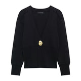 ZARZ Homemade New Women's Classic High-End Coat Knitted Jackcase UWG930073 HZ0107