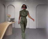 2025 Summer New Personalized Shoulder System Thin Belt Belt Decorative Pants Set HZ0107