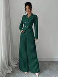 2026 Women's New Suit Fashion 100-Folded Skirts Two Sets Of Trousers Suit Women HZ0107
