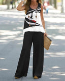 2025 New Casual Fashion Round-Neck Vest Suit Women's Clothing HZ0107