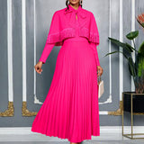 AM220928 Designer's Stitched Nail Bead Jumpsuits Skinny Banquet Dresses For Women HZ0107