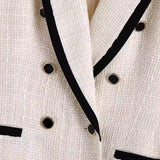 ZARZ Homemade New Women's Clothing Fashion White Collar Coat HZ0107