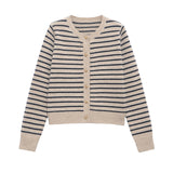 ZARZ Homemade New Women's Classic Fashion Striped Knitted Coat 1509104 HZ0107