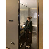 Korean Retro Polo Collar Soft Jasmine Sweater Women 2025 Autumn And Winter New Loose Lazy Knitted Shirt Top