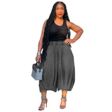 Women's Clothing Street Fashion Casual Jeans Tight Waist Straight Legs Seven-Point Pants HZ0107