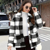 Exploding Women's Plush Coat With Long-Sleeved Winter Fashion Casual Coat Size