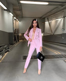 2025 New Fashion Casual Suit Women's Clothing HZ0107