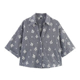 ZARZ Homemade New Women's Embroidered T-Shirt Embroidered Small Tricked Legs HZ0107