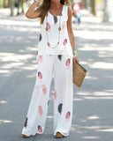 2025 New Casual Fashion Round-Neck Vest Suit Women's Clothing HZ0107