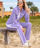 2025 New Long-Sleeved Casual Color Set Women's Clothing HZ0107