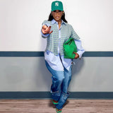 Women's Straight Jeans Women's Autumn Street Trendy Detachable Buttons High-Rise Pants HZ0107