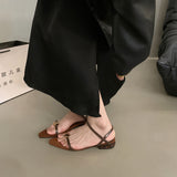 Low-Heeled Sandals Women Wear A New Korean Version Of The French Style Soft Dress Black Roman Shoes In The Summer HZ0107